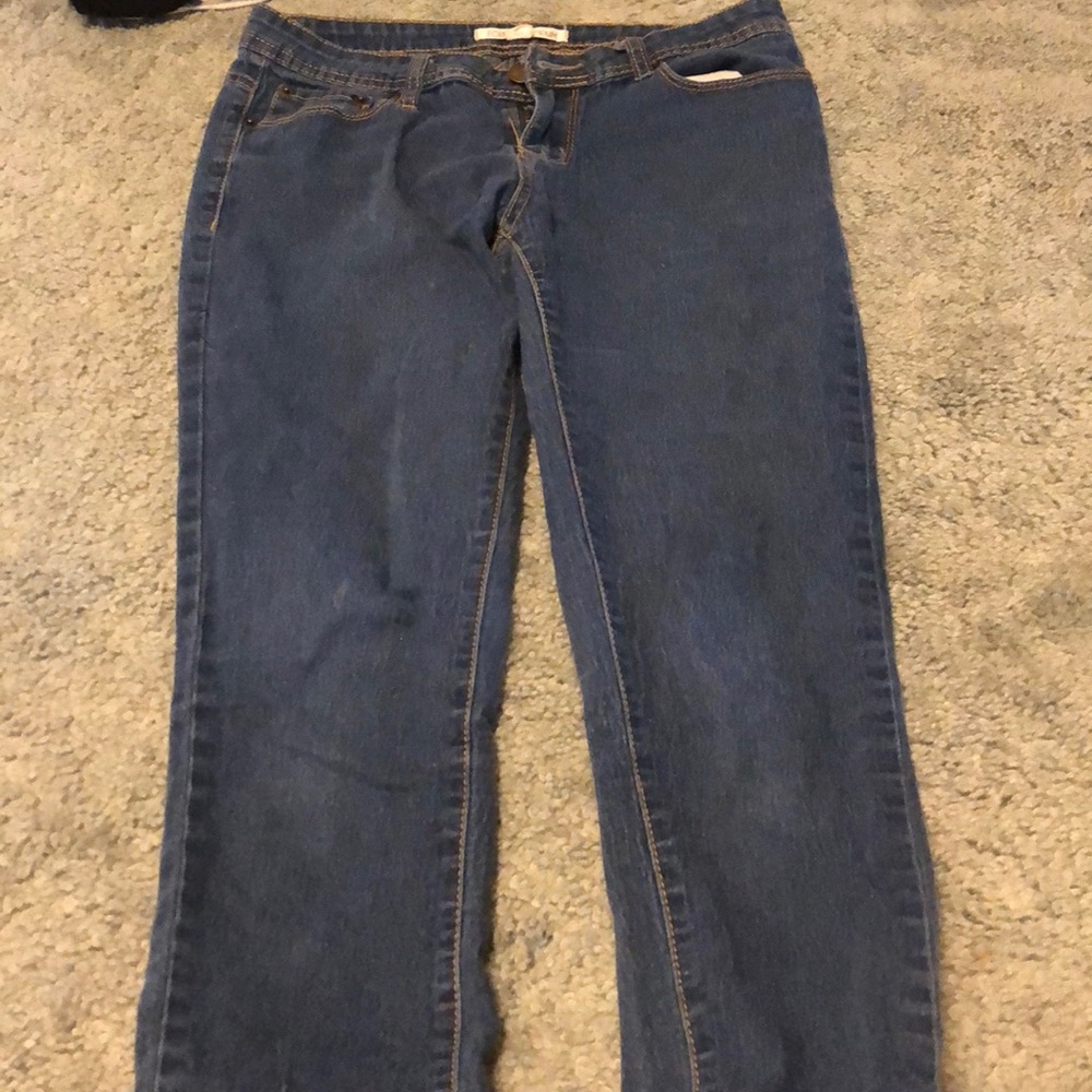 Light blue skinny jeans